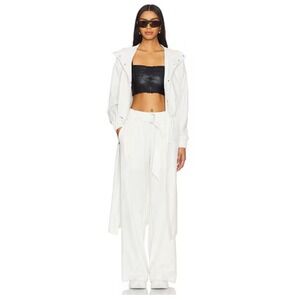 Heroine Sport x Mona Kattan Ava Coat in White Trench Size‎ Medium Revolve